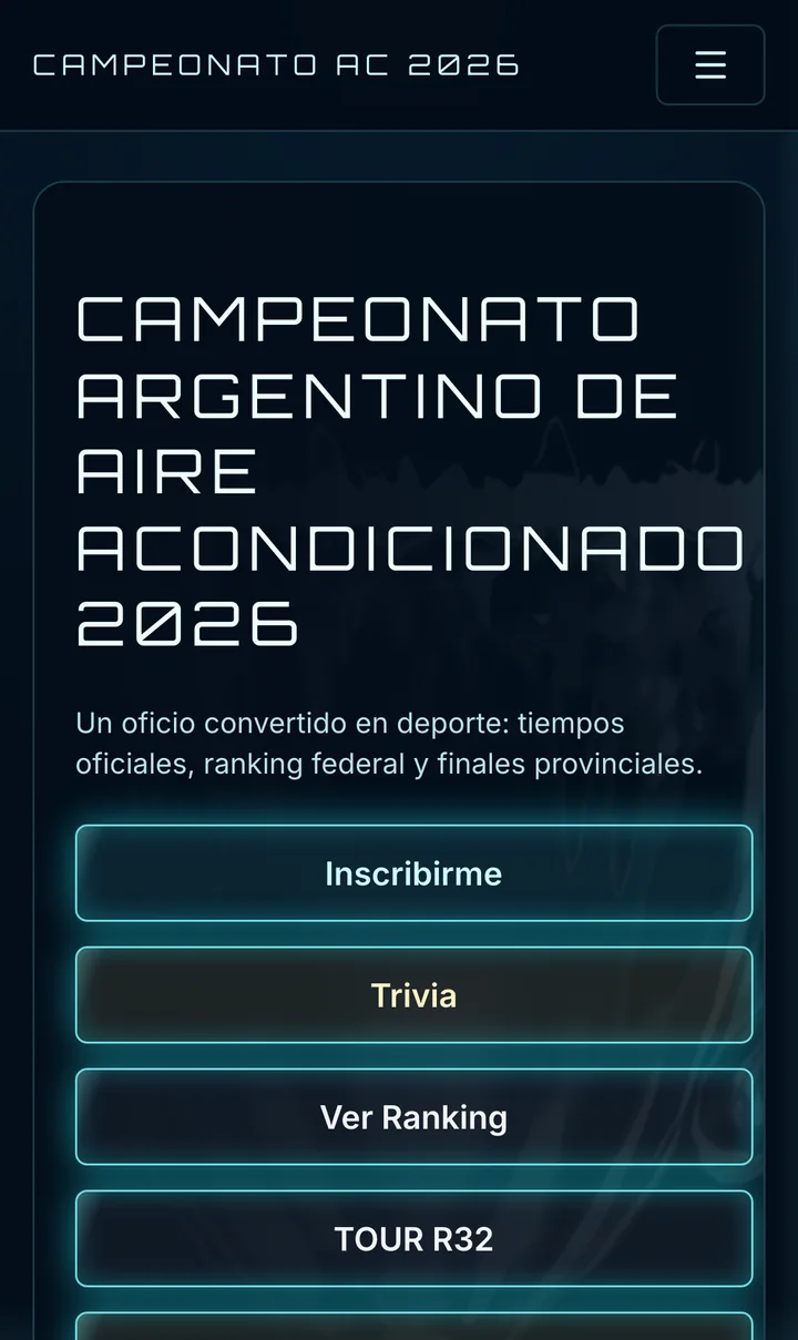 El portal en teléfono, que es donde los técnicos graban su intento