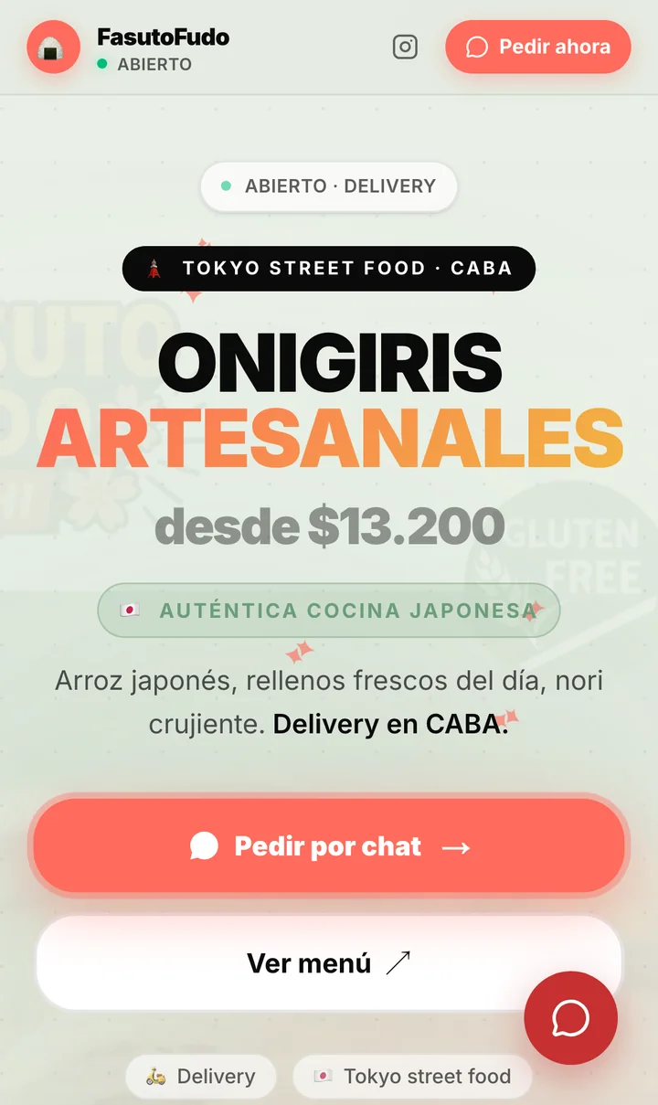La portada en teléfono