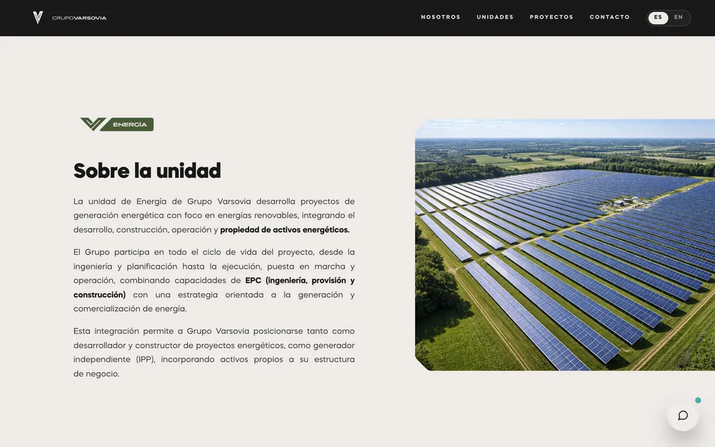 Unidad de energía renovable